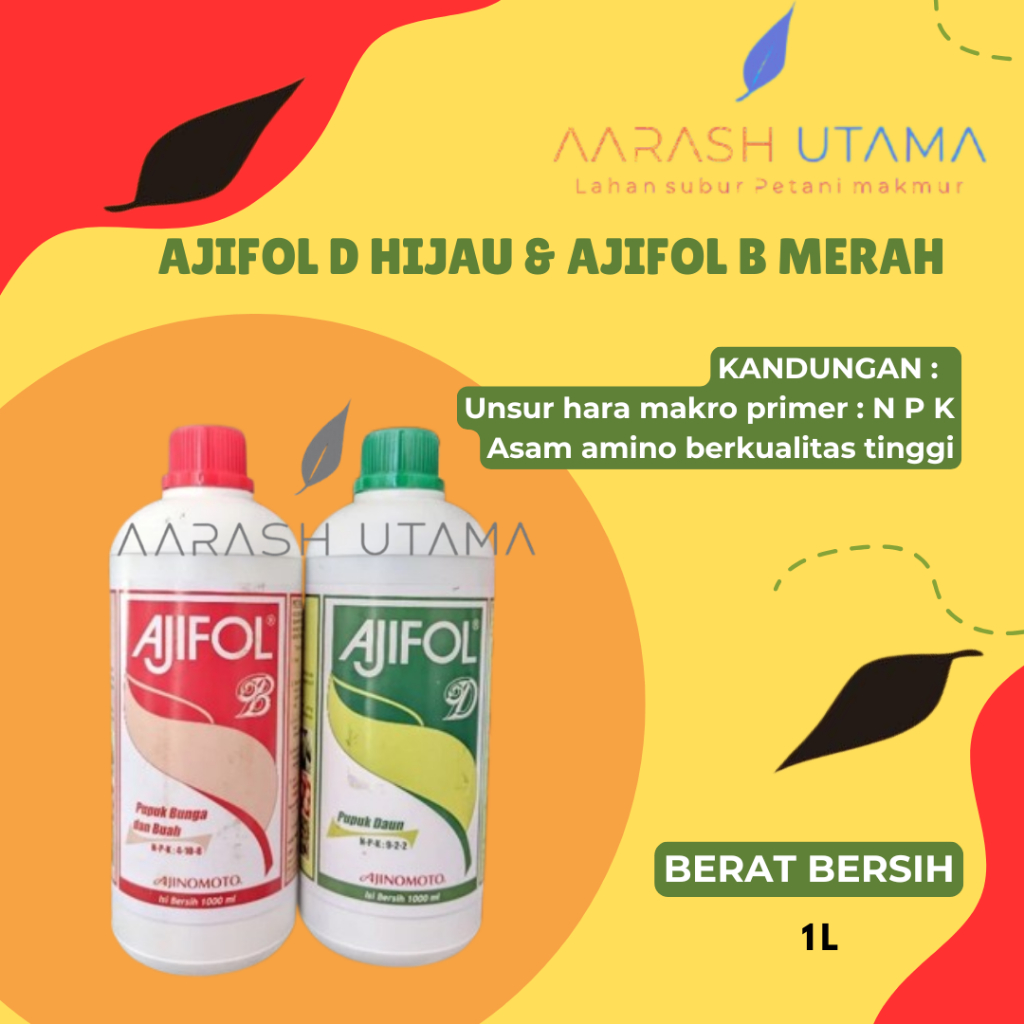 AJIFOL PUPUK CAIR UNTUK DAUN & BUAH 1 LITER