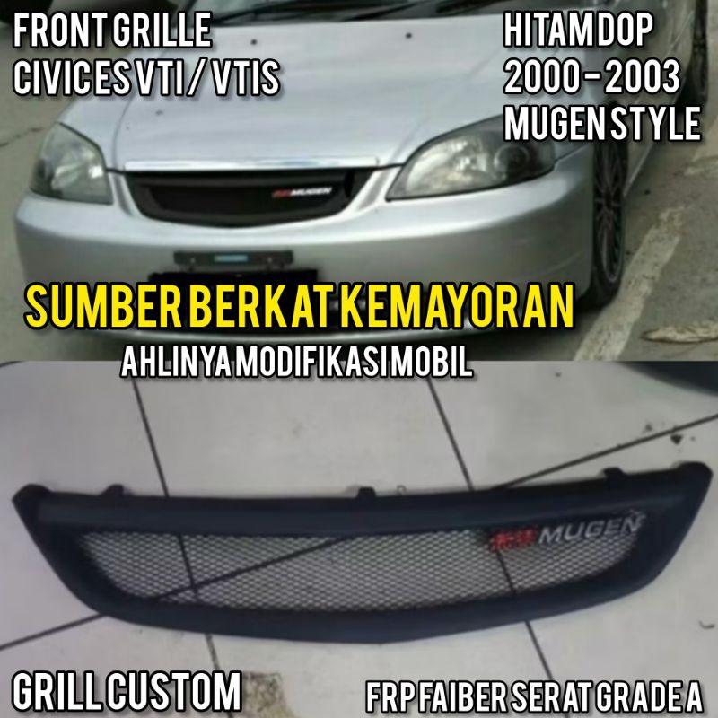 Grill civic vtis 2001 - 2003 mugen