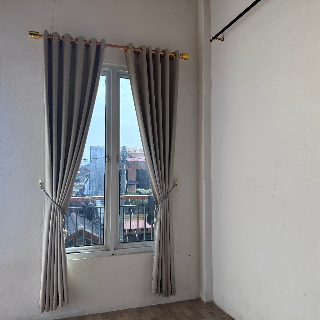 Tirai Blackout Import Ruang Tamu Kamar Tidur Pintu Jendela Panjang Pendek Minimalis Elegan Aestetic