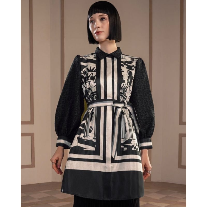 NEW BENANG JARUM MONOGRAM TUNIK