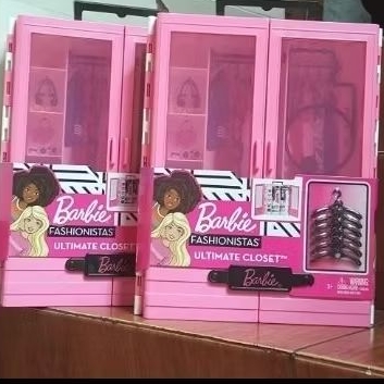 Barbie Fashionistas closet lemari barbie