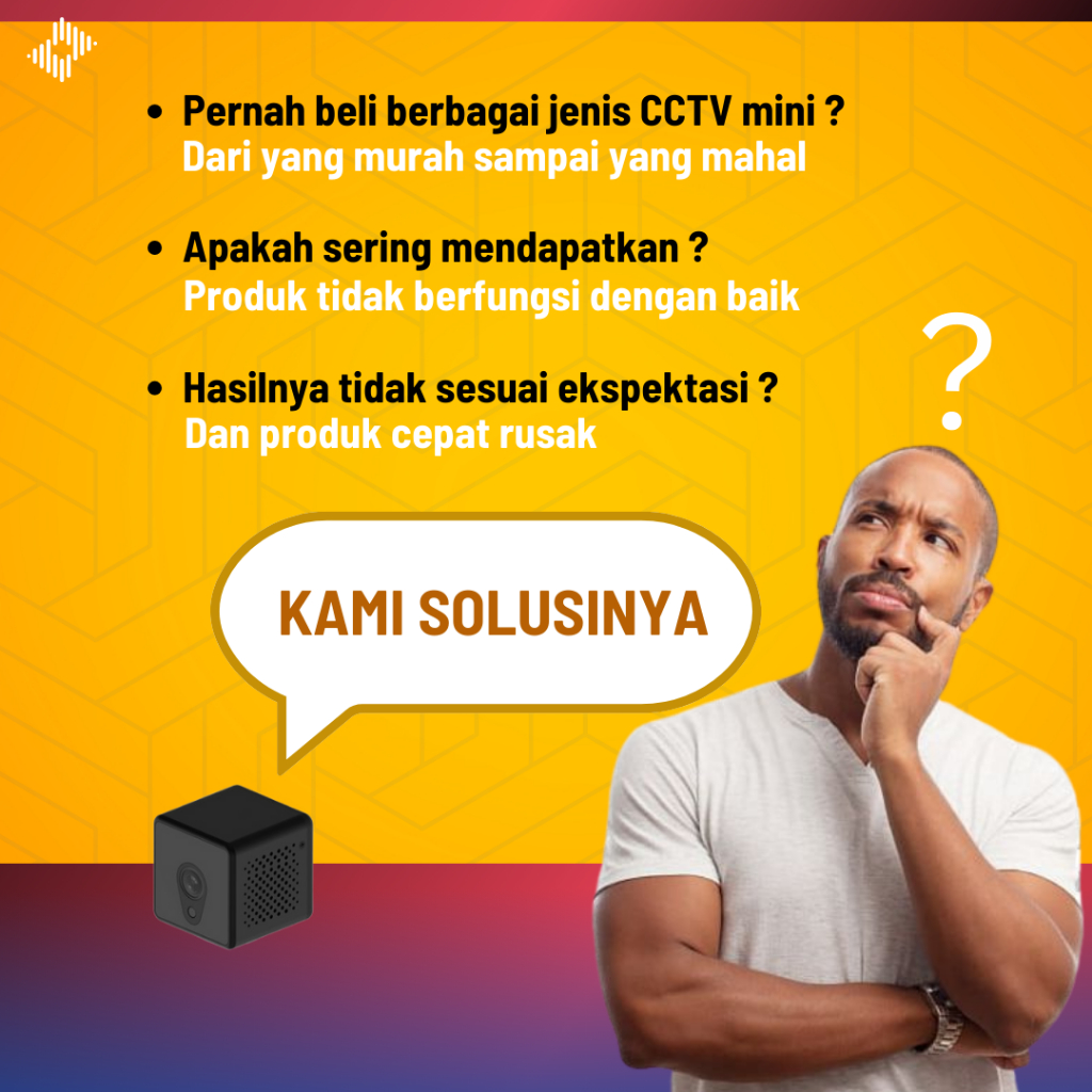 YC22 KAMERA PENGINTAI MINI WIFI TANPA KABEL CAMERA CCTV KECIL TERSEMBUNYI SPY CAM WIFI HIDDEN CAMERA