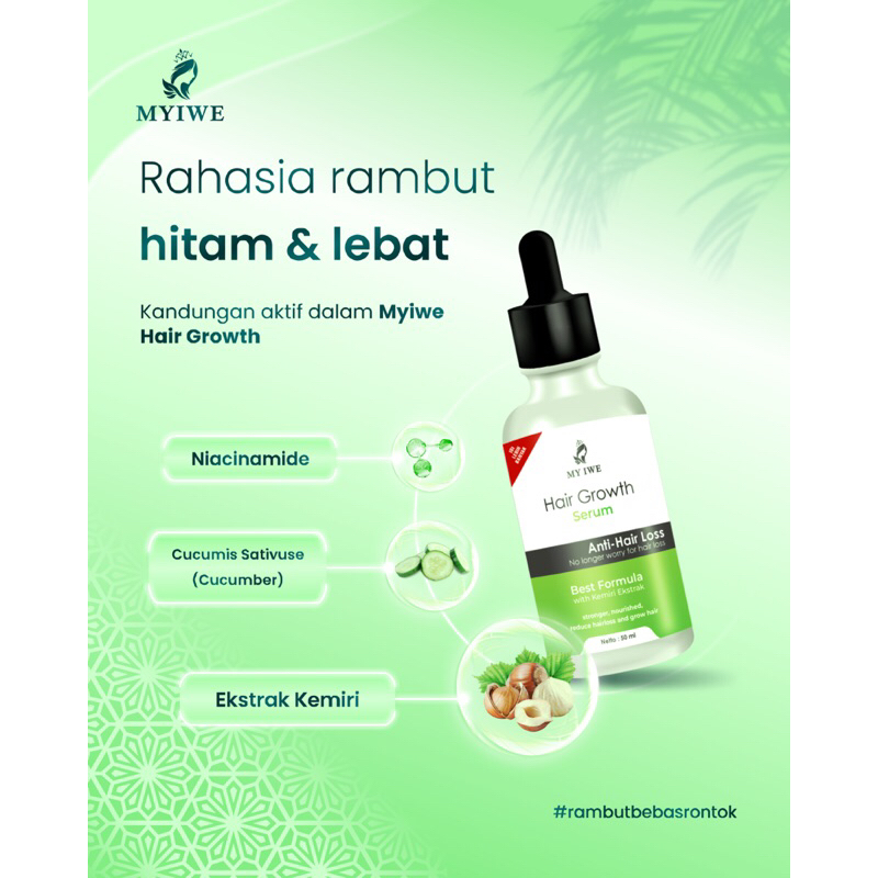 Penumbuh Rambut, My Iwe Hair Growth Serum 50ml,