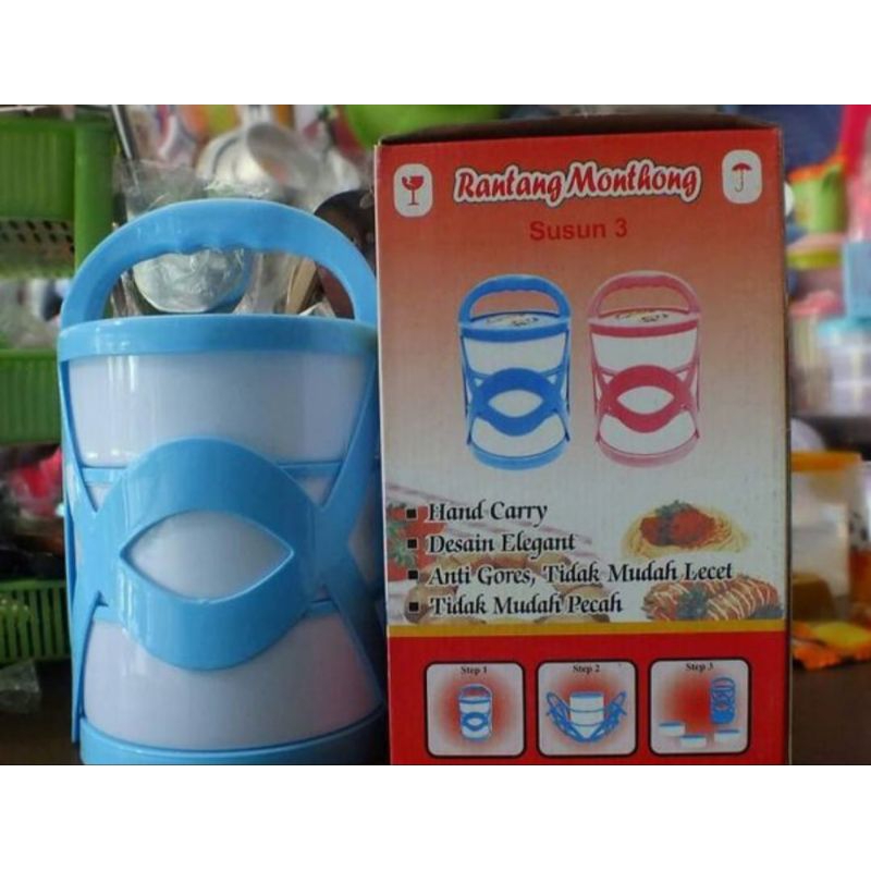 rantang monthong susun3 susun2 rantang plastik