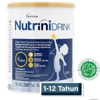 NUTRINIDRINK RASA VANILA 1-12 TAHUN GRAM KALENG