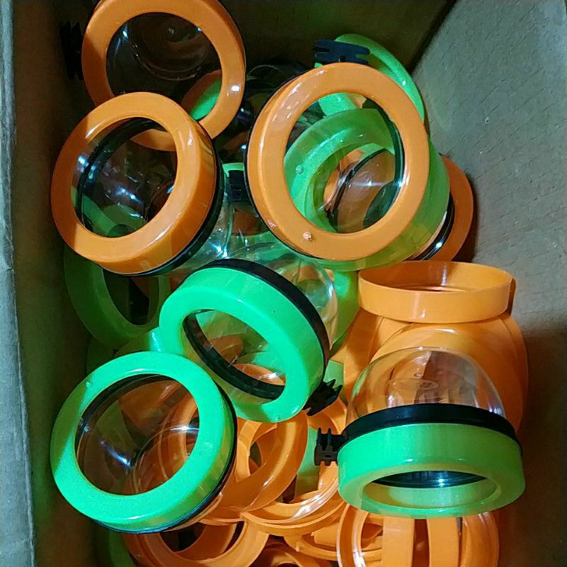 cepuk wadah pakan minum burung plastik anti tumpah