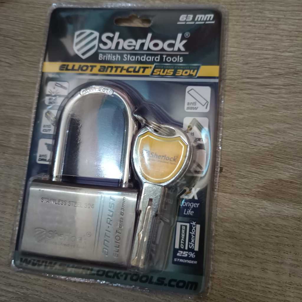 Sherlock Gembok ELLIOT Stainless 63mm LONG