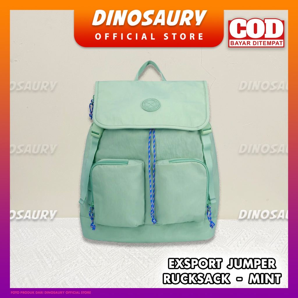Tas Ransel Exsport Jumper Rucksack - Hijau Mint - ORIGINAL Bag Export Eksport Wanita Pria Anak Cewek