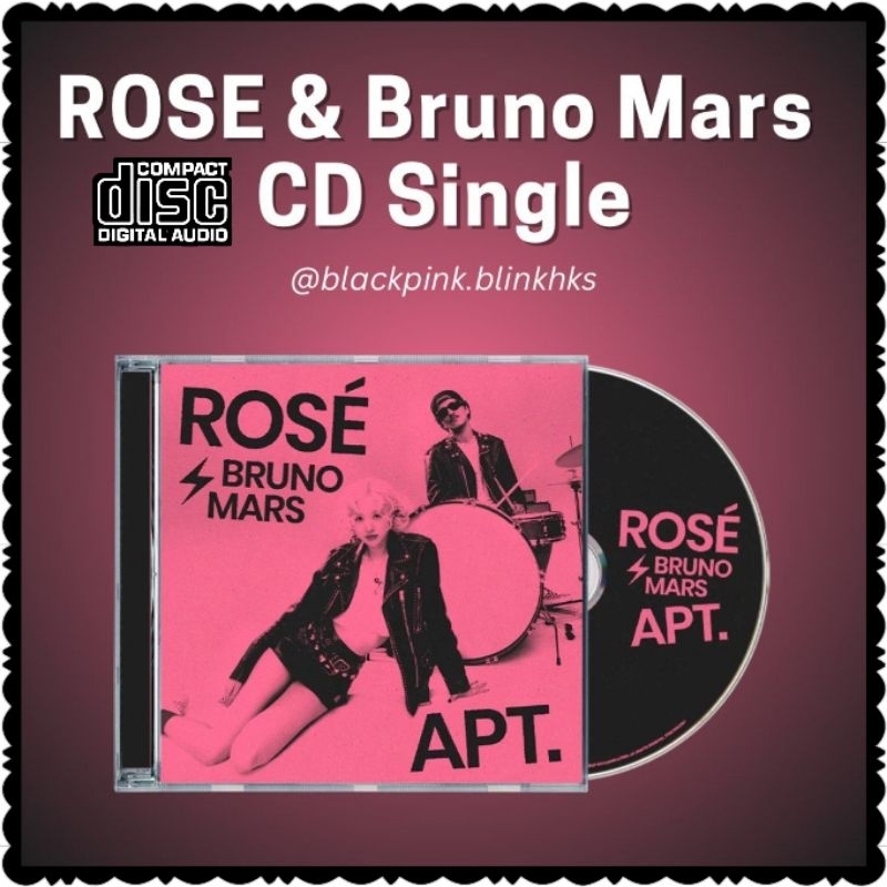 KASET CD LAGU BRUNO MARS & ROSE BLACK PINK-LAGU APT-CD LAGU BARAT ORIGINAL-CD LAGU MOBIL ORIGINAL-CD