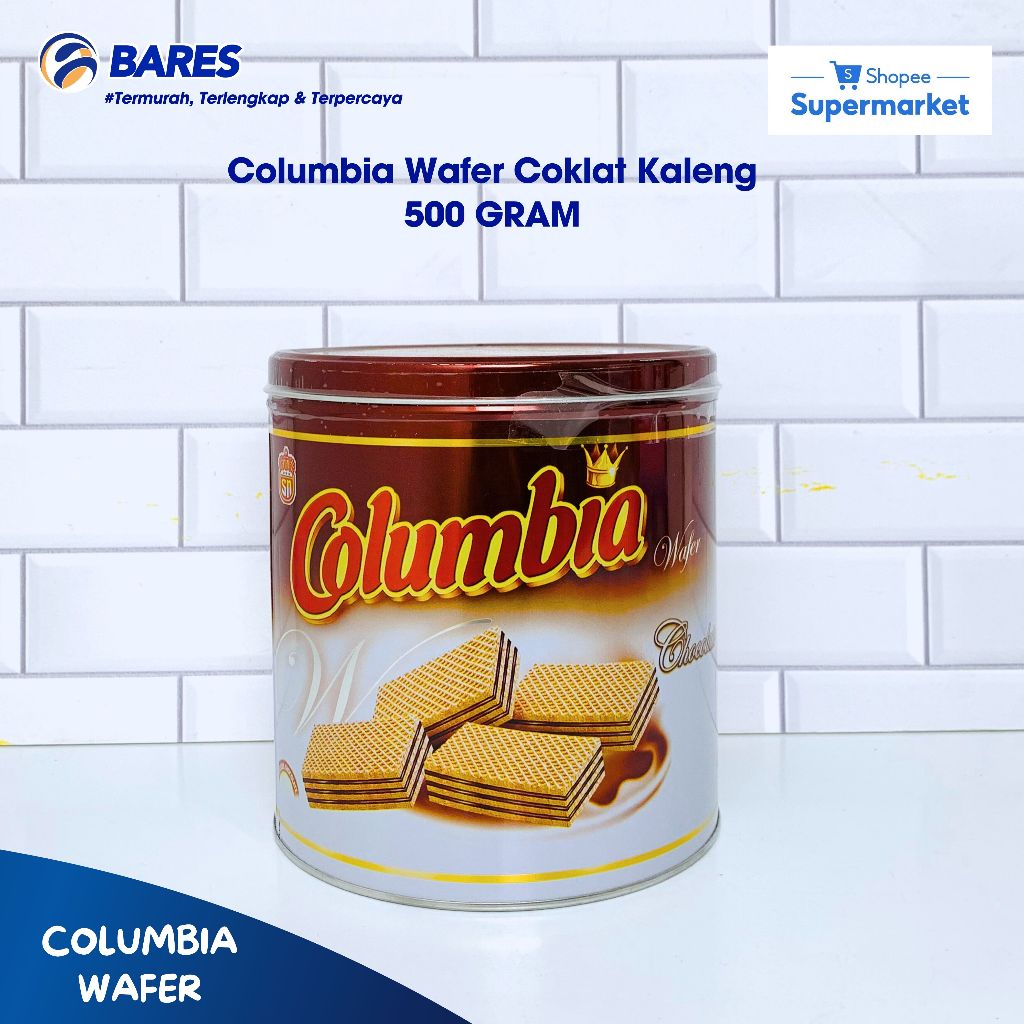 

Columbia Wafer Coklat Kaleng 500G / Waffer Kaleng Murah