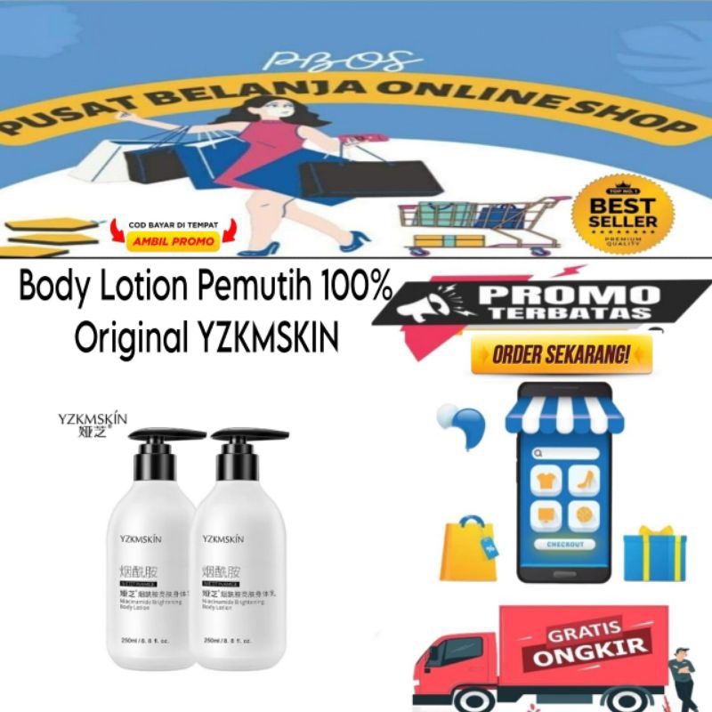 Body Lotion Pemutih 100% Original YZKMSKIN Terlaris Di Shop