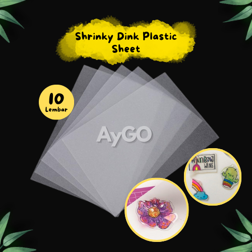 Shrink Plastic Sheets / Shrinky Dink Plastic / Shrink Paper Plastic Sheets / DIY Plastik Menyusut