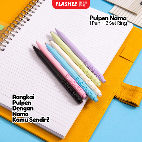 

RB Flashee Pulpen Narita Nama Letter Pen Bisa Pakai Nama Sendiri Pena DIY Lucu Baru