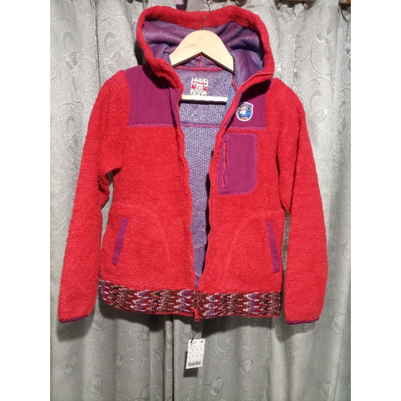 Jaket Sherpa Hodie Tebal Kombinasi Navajo TITICACA Original_Size S fit M