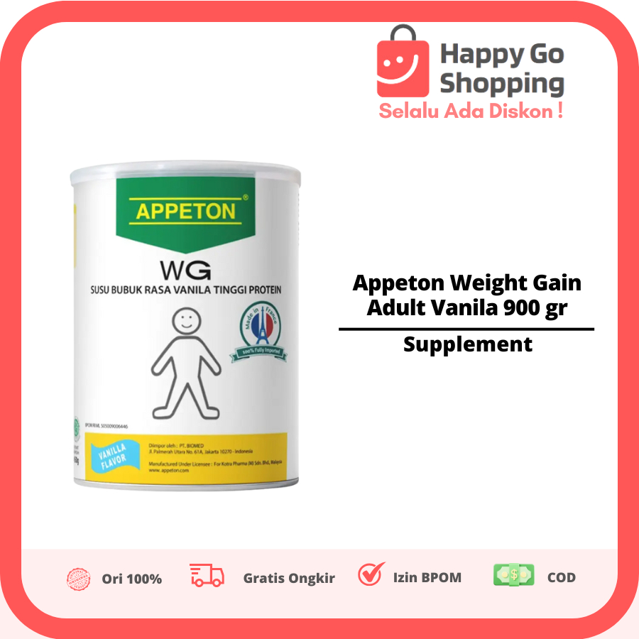 

Appeton Weight Gain Adult Vanila 900 gr