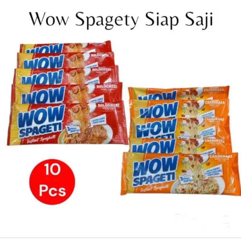 

WOW SPAGETI INSTAN BOLOGNESE CARBONARA 10pcs