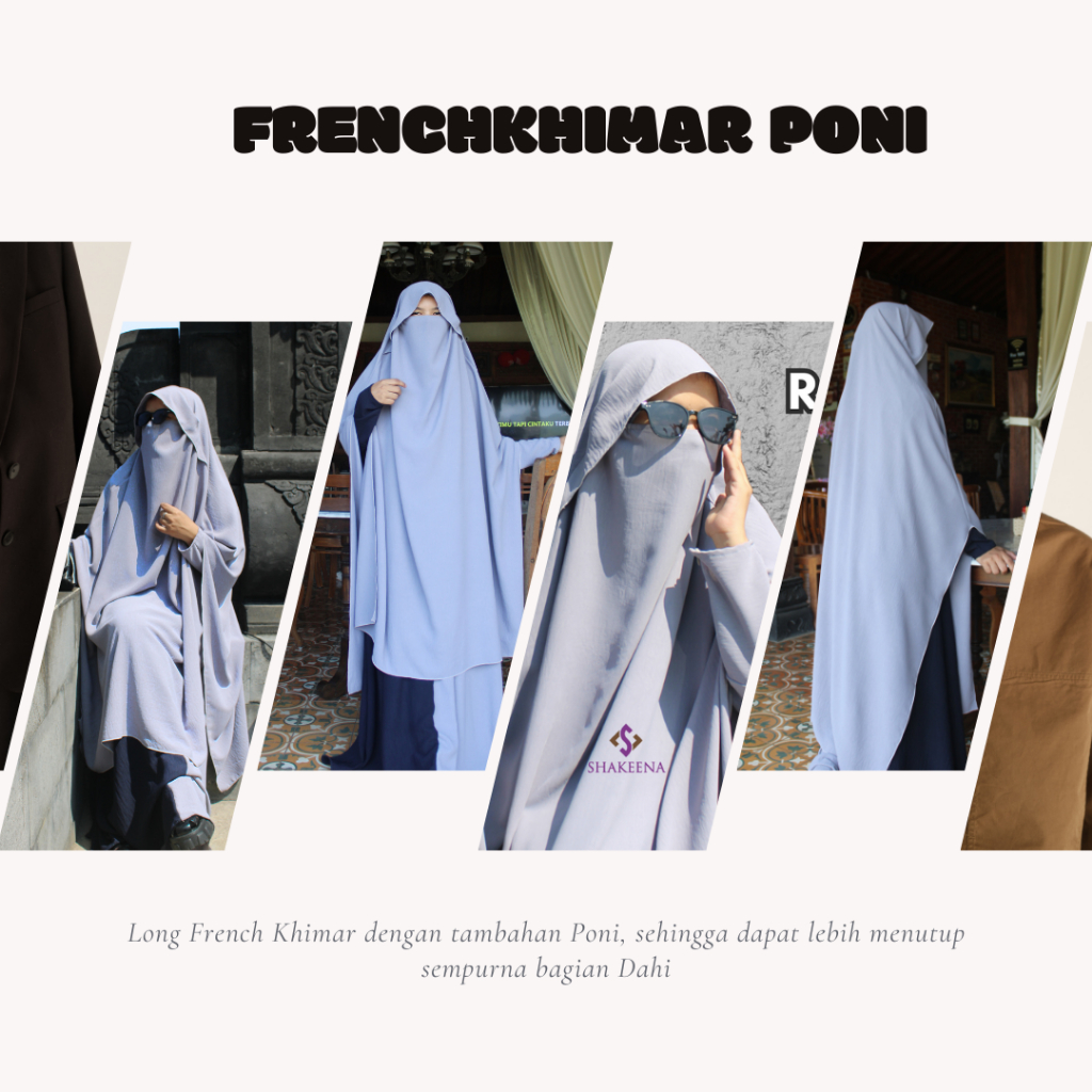 TERPOPULER French Khimar Poni Jumbo adem - Long frenchkhimar poni - Long FK syari