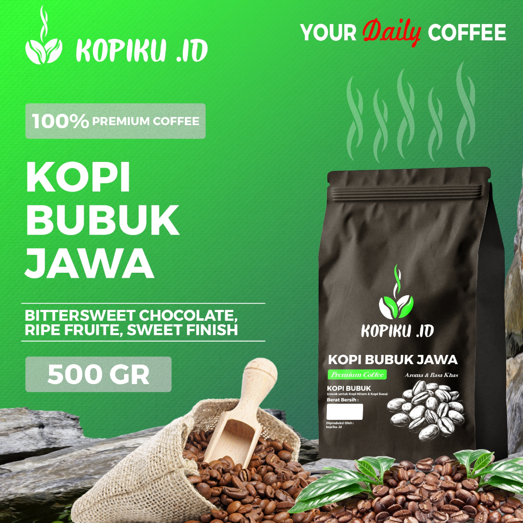

Kopiku.id - Bubuk kopi Jawa Premium Coffee 500gr
