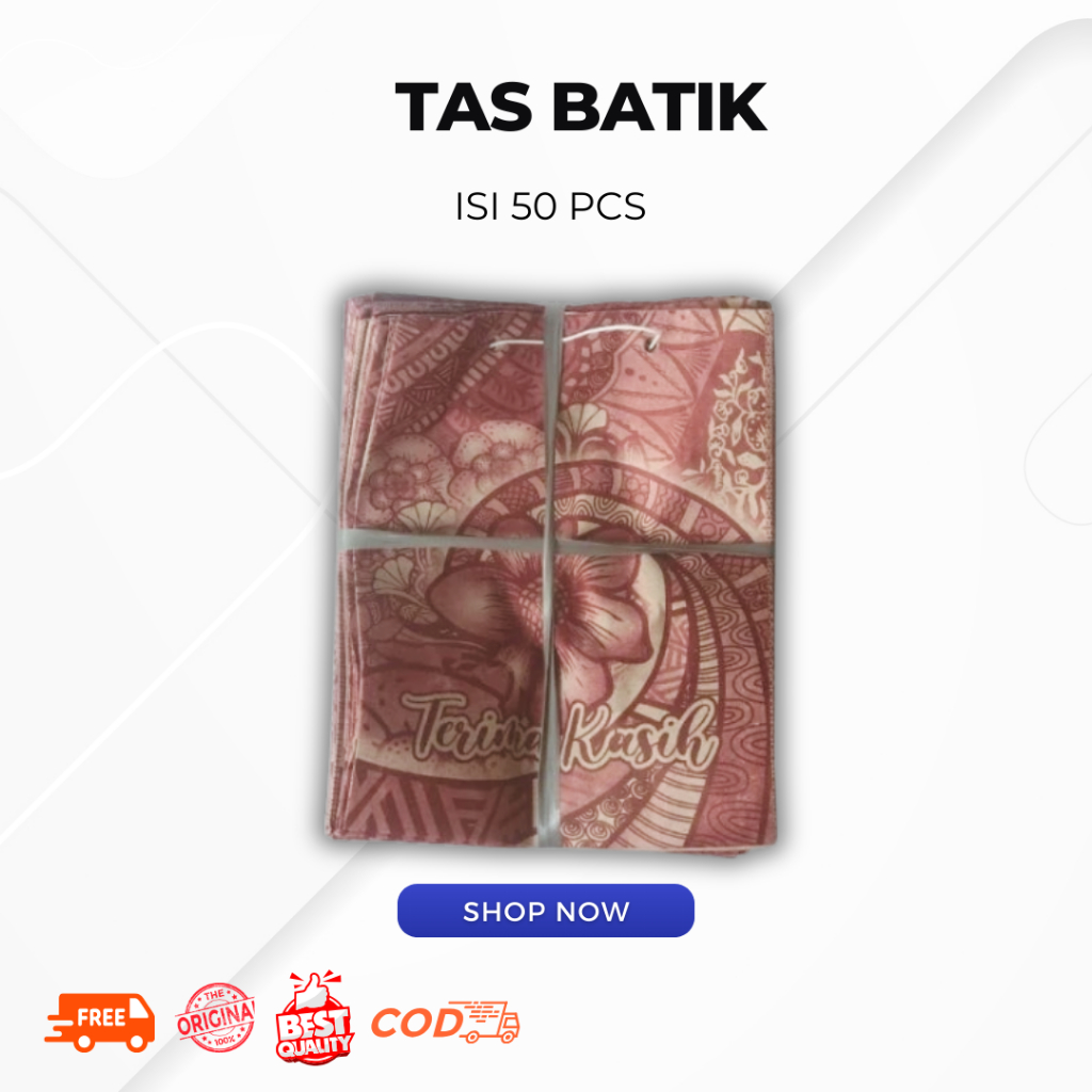 

Tas kertas batik/Tas oleh oleh makanan