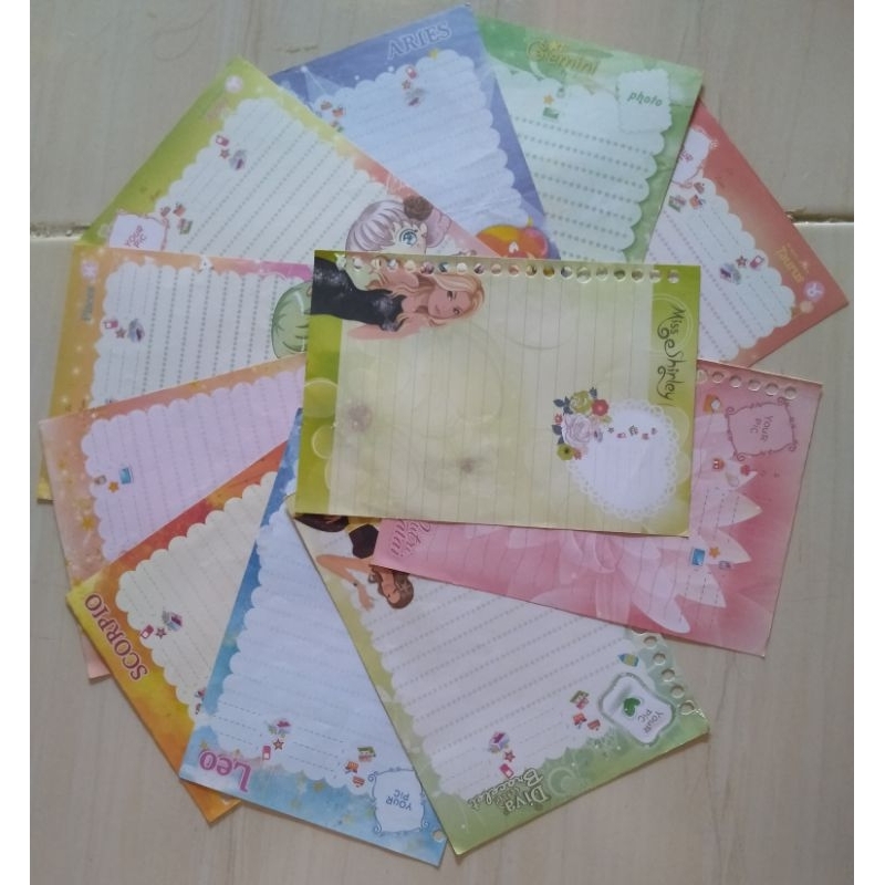 Isi binder bergambar loose leaf pembatas kertas Harvest