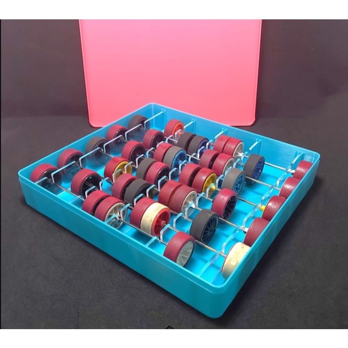 Kotak Ban Tamiya untuk 10 Pasang | Aksesoris ToolBox Tas Mini 4WD - A3D