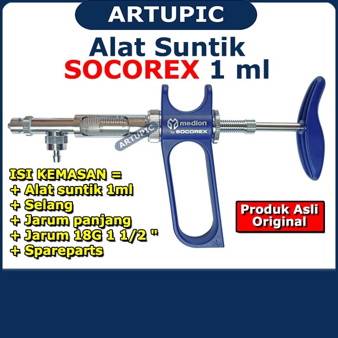 SOCOREX 1 ml Alat Suntik Hewan Medion Swiss Original Suntikan Ayam Socorex 1ml