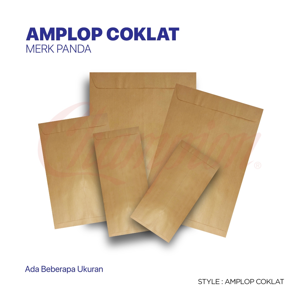 Amplop Coklat Polos/ Map Coklat Tanpa Tali Isi 100 pcs