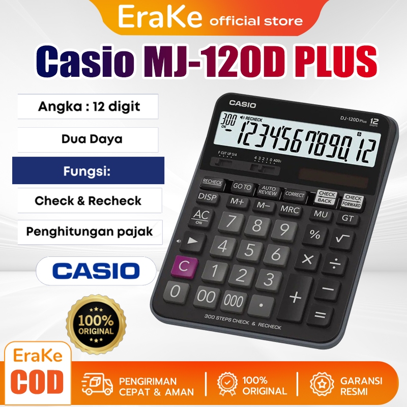 

Casio Desktop MJ-120D Plus - Kalkulator Meja Office check correct MJ 120D Plus Kalkulator Casio Scientific