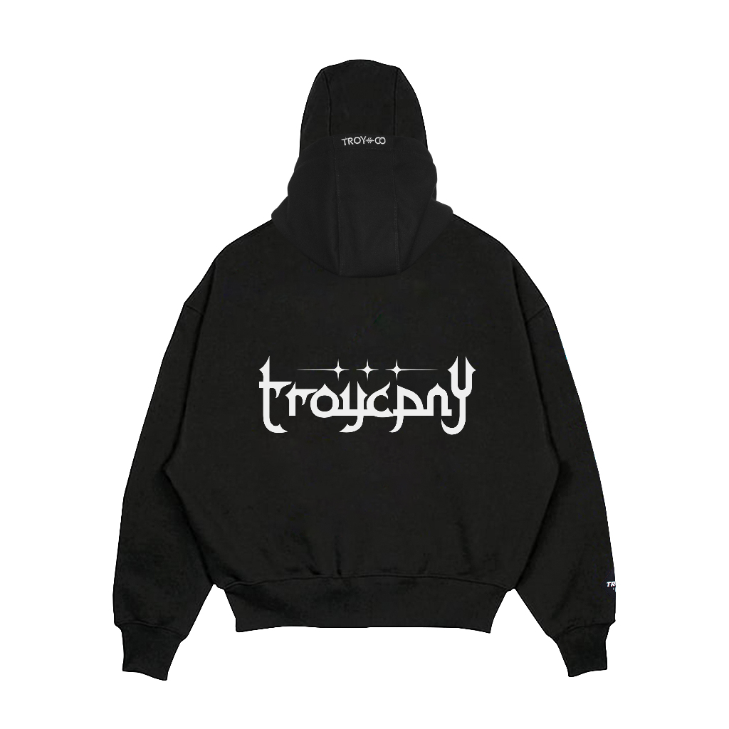 Troy Company Hoodie Zipper Balaclava Black Kochvim - Hoodie Zipper Ninja Balaclava Hitam ZBH 2893