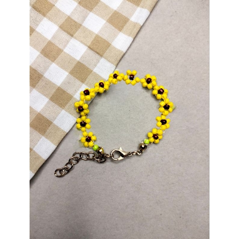 Blossom Series - beads bracelet bunga daisy | gelang manik