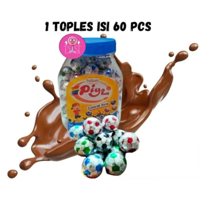 

Piyo ball ( wafer coklat mini ) 1 toples isi 60 pcs