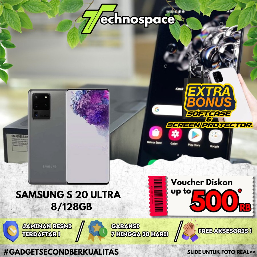 Samsung Galaxy S20 Ultra  12/128GB Second Original Resmi SEIN