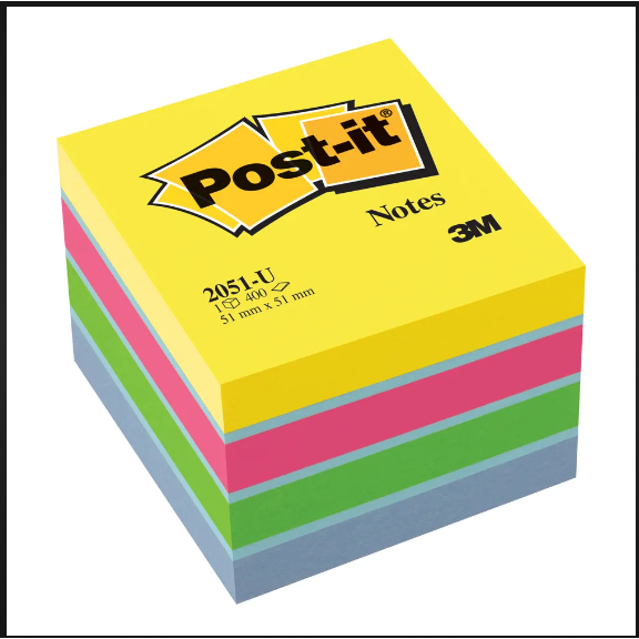 

3M™ Post-it® Super Sticky Notes, Memo Tempel, 654-SS BLU HR, 2x Lebih merekat, 4 pad, 76x76 mm, Untuk penanda dan pengingat