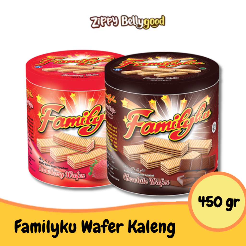 

FAMILYKU WAFER KALENG KRIM STROBERI & COKLAT Biskuit Lebaran Parcel Lebaran