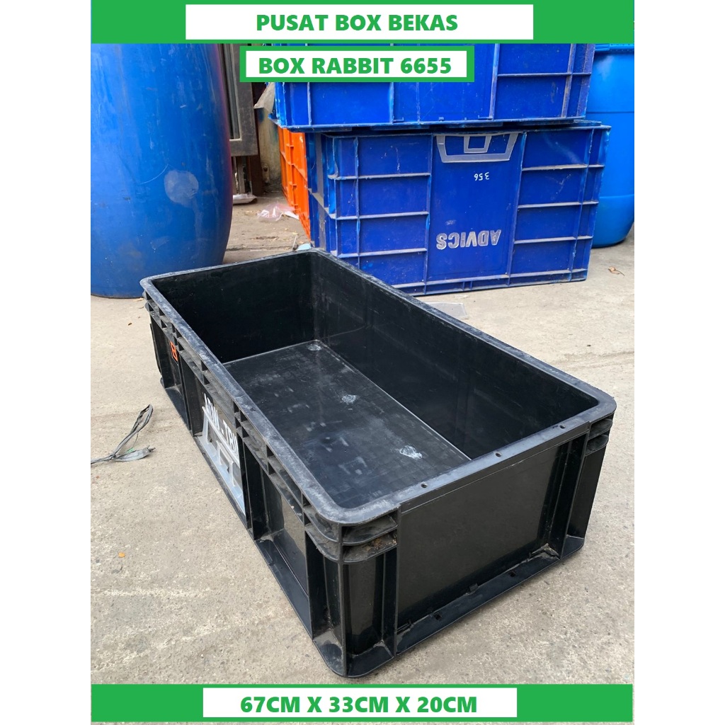 box bekas container plastik bak plastik bekas container industr Rabbit 6655 (67*32*20)