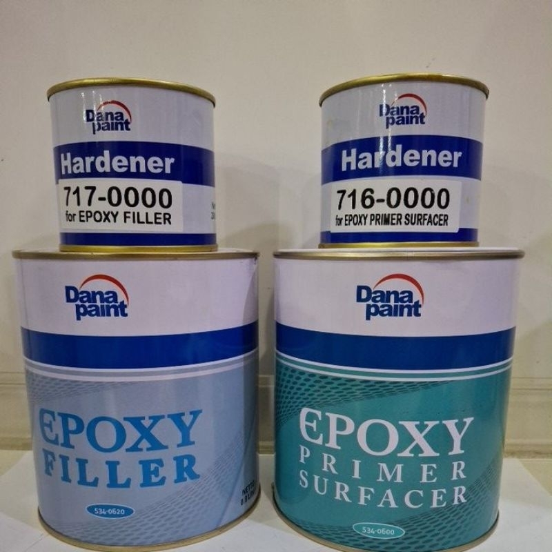 Cat Epoxy Filler & Primer Surfacer + Hardener Danapaint 1L