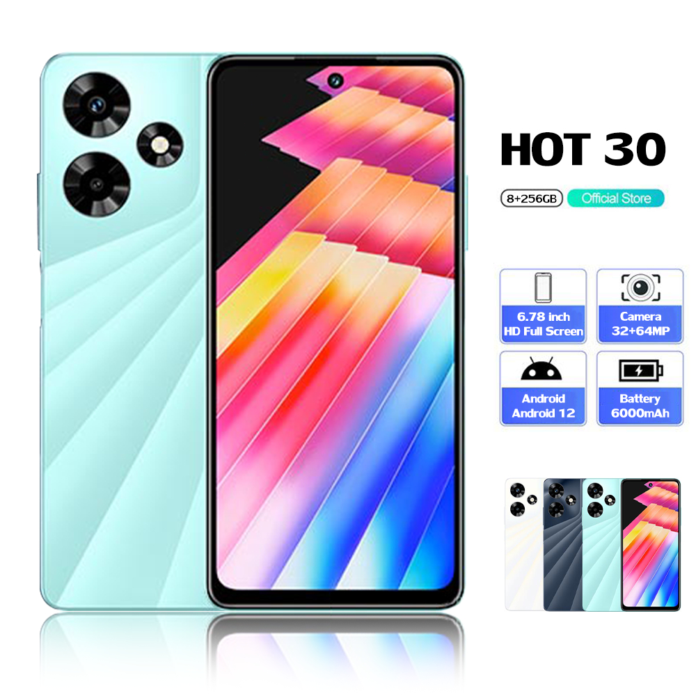 hp murah infinix HOT 30 Terbaru 2024 asli ori Ram 8+256GB 6/128GB layar 6.78 inci Handphone android 