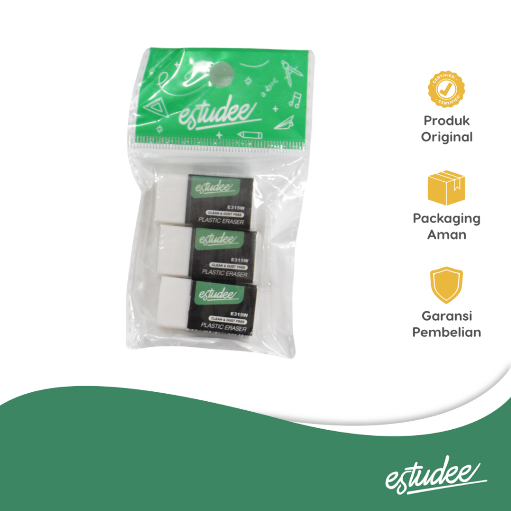 

ESTUDEE ERASER WHITE E315W SET 3