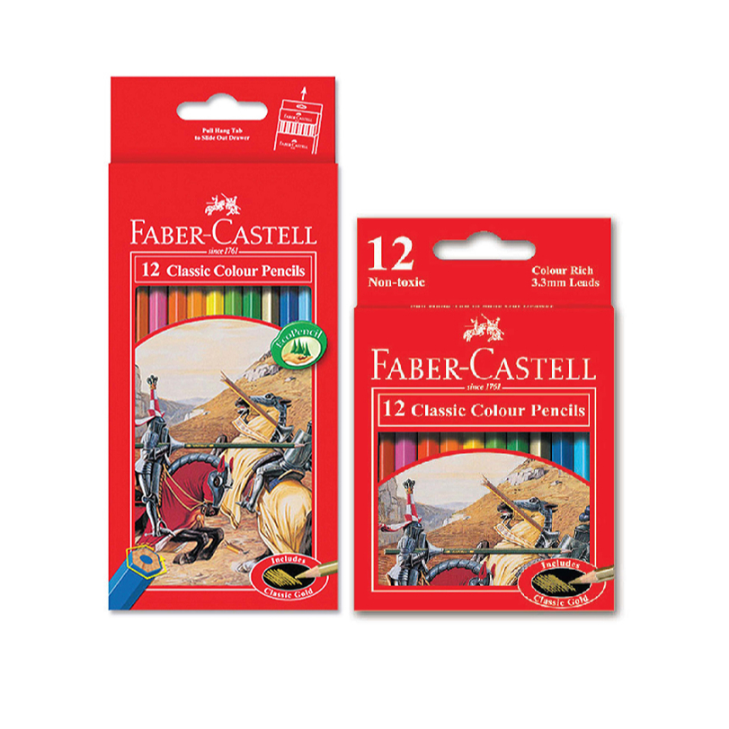 

Faber Castell 12 Classic Colour Pencils (2 Size)