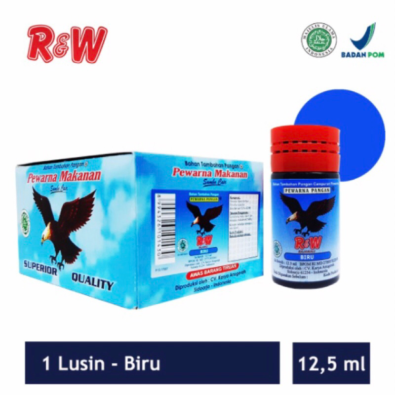 

Pewarna Makanan RW 1 pack / 1 Lusin / 12pcs