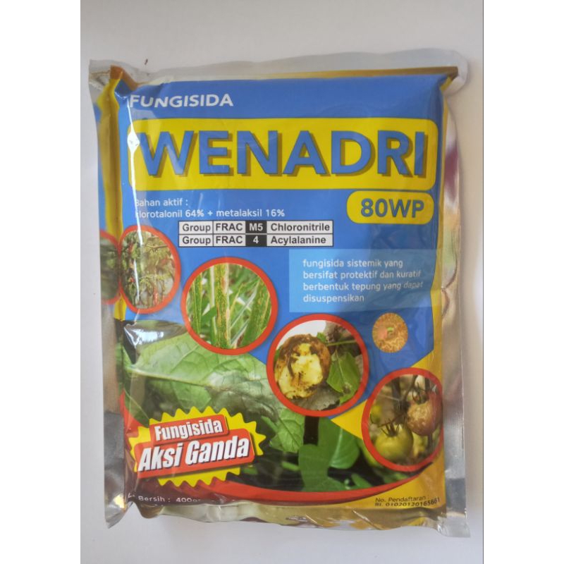 FUNGISIDA WENADRI 80 WP/Metalaxyl 16%Chlorotalonil 64%/kemasan 1 kg