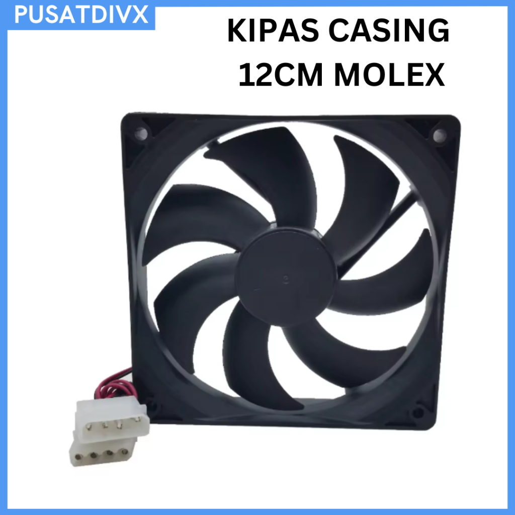 SANJI KIPAS CASING 12CM 120MM FAN CASE COOLING COOLER DESKTOP PC MOLEX