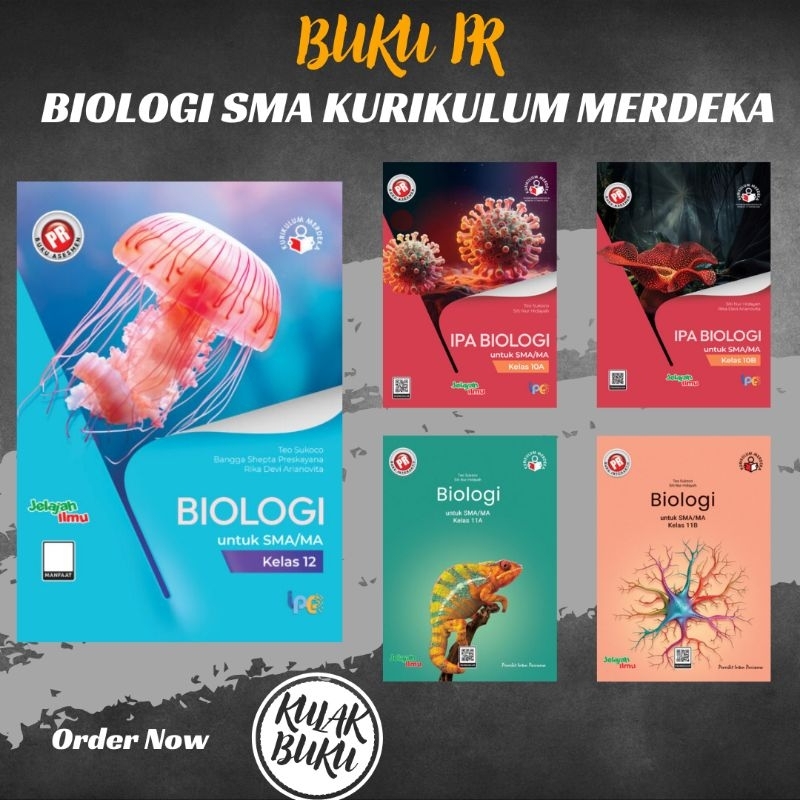 Buku PR Biologi SMA Kelas 10 11 12 Semester 1 & 2 Kurikulum Merdeka Intan Pariwara Edisi Terbaru