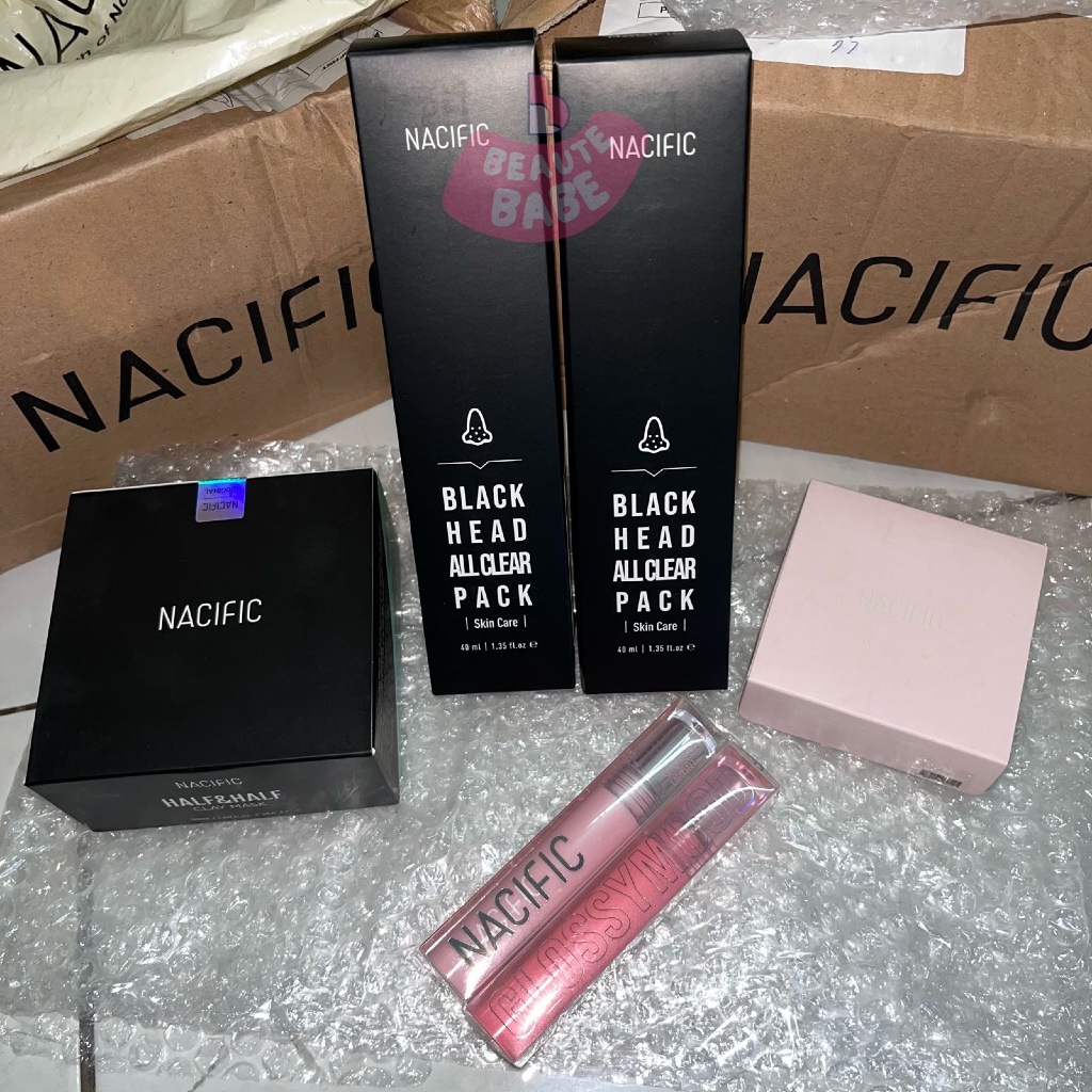 [NEW & SALE] NACIFIC Velvet Cushion / Glossy Lip Tint / Half Clay Mask / Blackhead Clear Pack