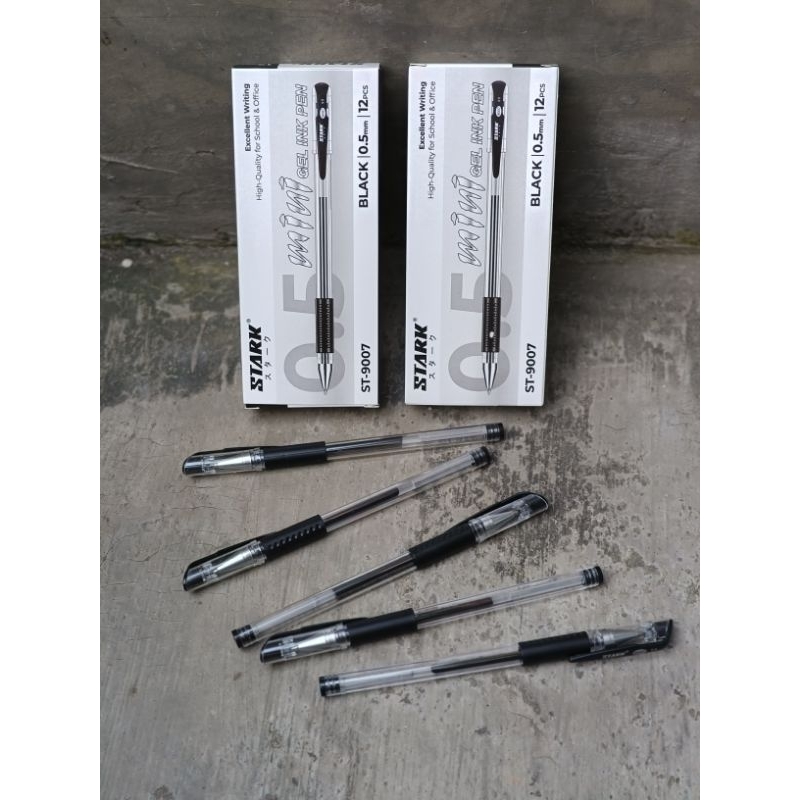 

promo 1 pack 12 pcs pulpen gel ink pen 0.5mm