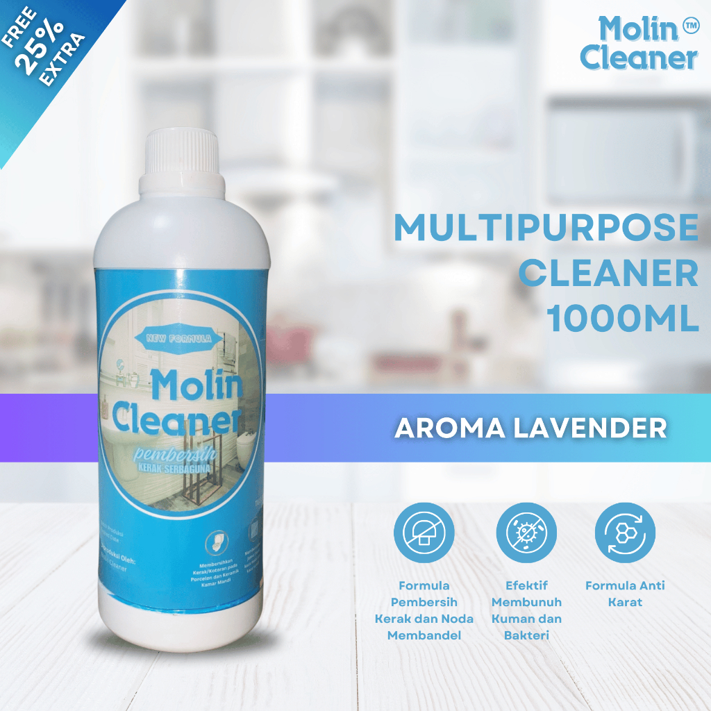 Molin Cleaner - Pembersih Kerak Kamar Mandi / Pembersih Lantai Kamar Mandi / Kerak Kamar Mandi Ampuh