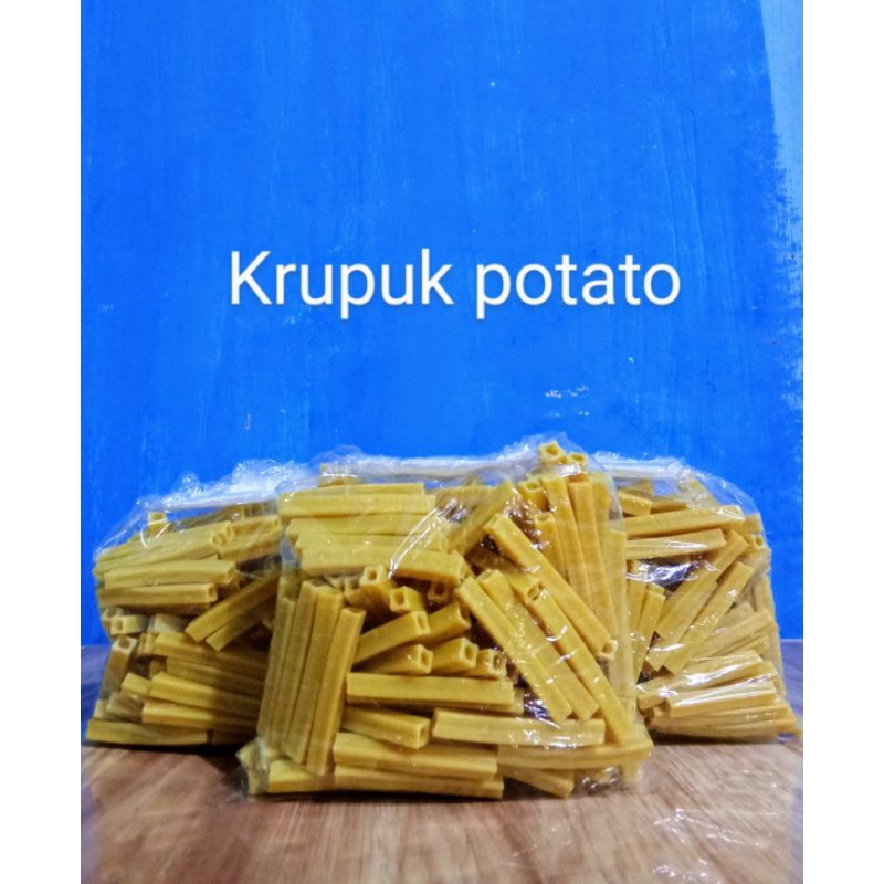 

Krupuk potato mentah @berat 250g