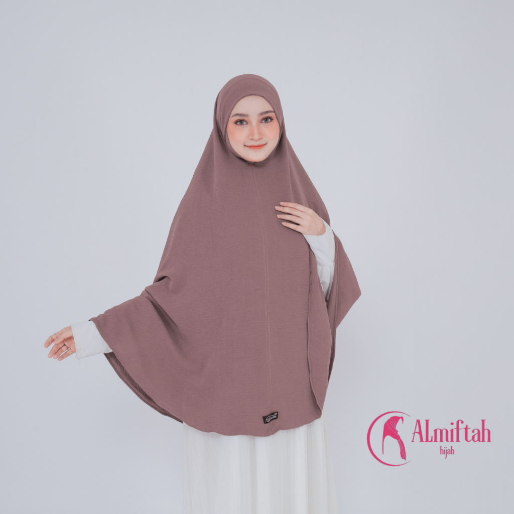 almiftah-HIJAB DAGU MALAY CRINKLE JUMBO/JILBAB BERGO MALAY KHIMAR DAGU CRINKLE 2XL