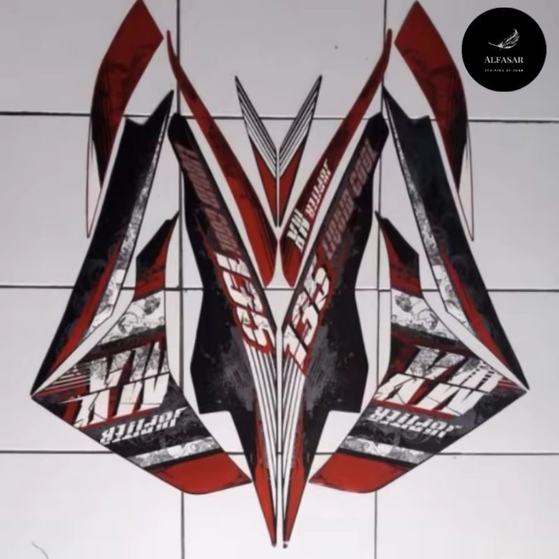 STICKER Striping YAMAHA JUPITER MX 135 New 2013 Merah