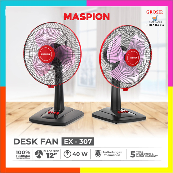 KIPAS ANGIN MASPION EX-307 / Kipas Angin Duduk 12" Maspion